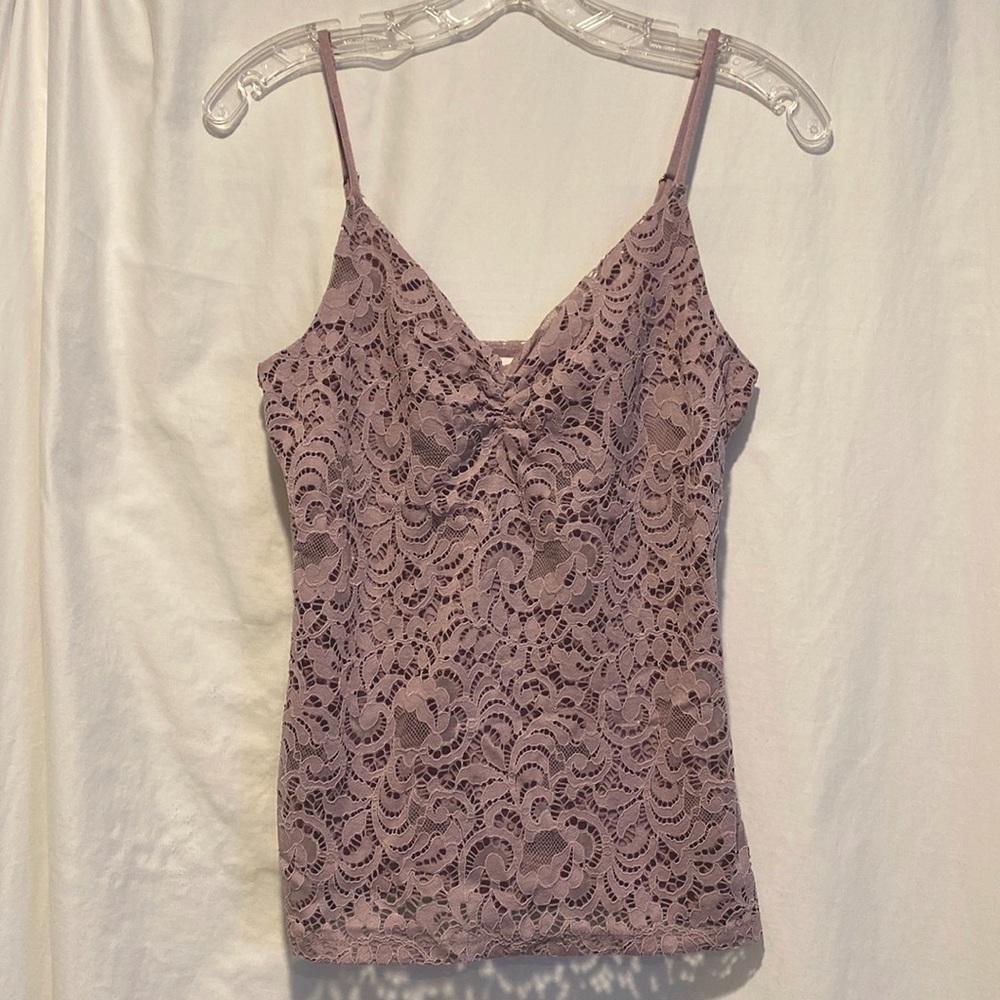 Purple lace top